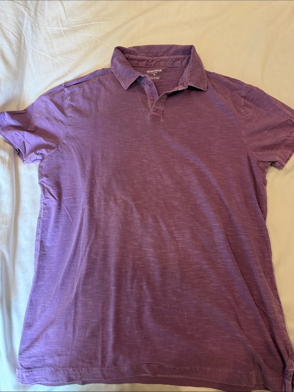 Bonobos Lavender Purple Polo Shirt - Short Sleeve Collared Tee